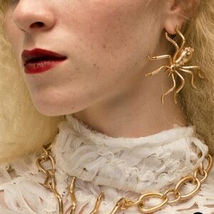 Zara Bejeweled Spider Earrings